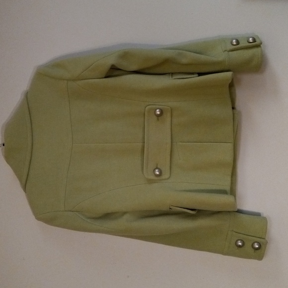 Black Rivet Sage Colored, Button Down, Pea Coat - Picture 2 of 15